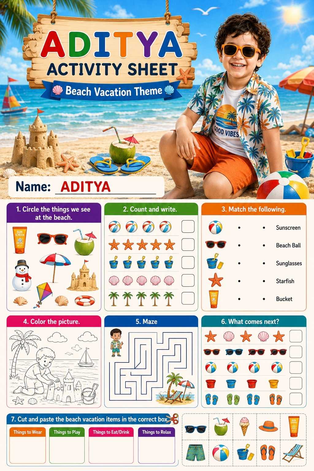 Activity Sheet 167